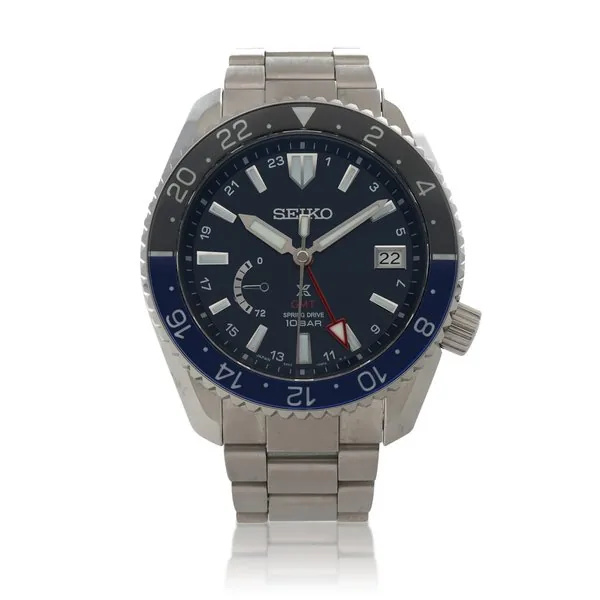 Seiko Prospex LX, Ref. SNR033J1 Titanium dual time zone wristwatch with date, power reserve indication and bracelet Circa 2019