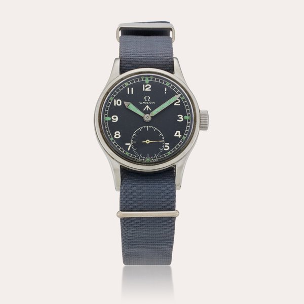 Omega WWW 'Dirty Dozen' | A stainless steel wristwatch, Issued to the Royal British Air Force, Circa 1945