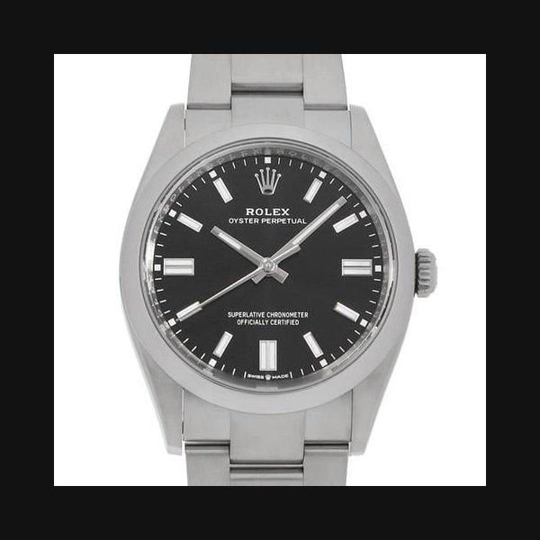 Rolex Oyster Perpetual36 126000 black Random Number USED mens