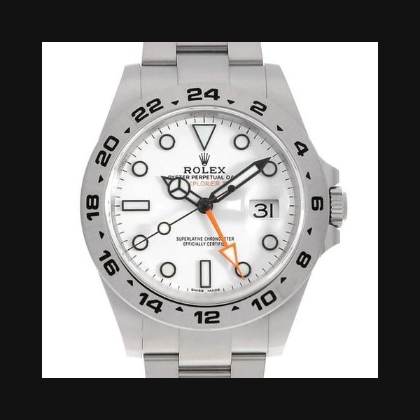 Rolex Explorer II216570 white Random Number USED mens