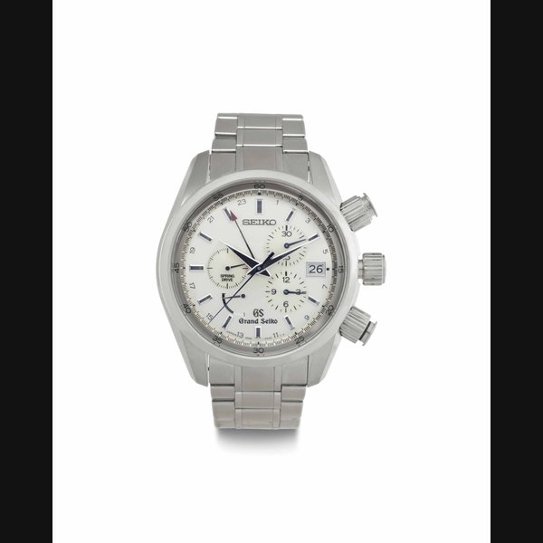 Seiko. A Stainless Steel Automatic Chronograph Wristwatch with Date and Power Reserve SIGNED SEIKO, GRAND SEIKO SPRING DRIVE MODEL, NO. 280'014, CIRCA 2013