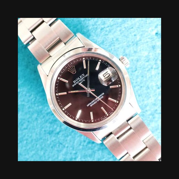 Rolex Oyster PerpetualDate 15000 34MM Automatic Serviced 1 Year Warranty Near Mint Travel Box