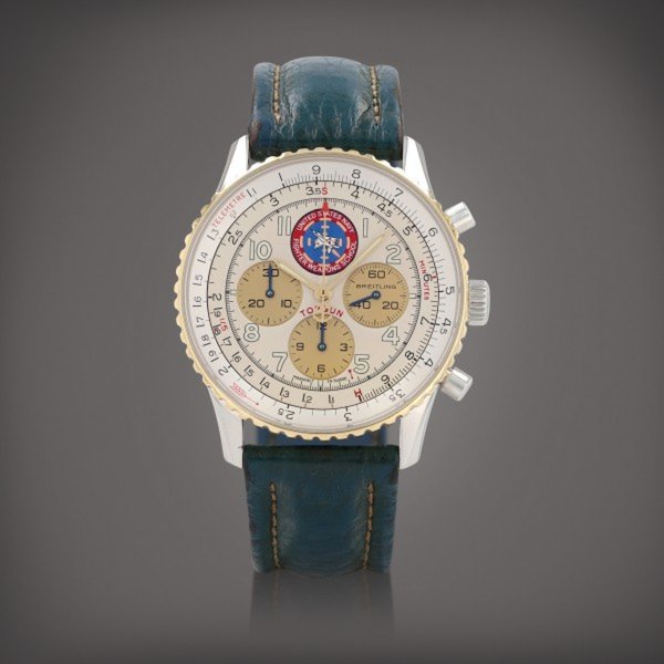 Breitling Navitimer 92 'Top Gun' limited edition, reference D30022 Montre bracelet en acier avec chronographe | Stainless steel chronograph wristwatch Vers 1996 | Circa 1996 · D30022