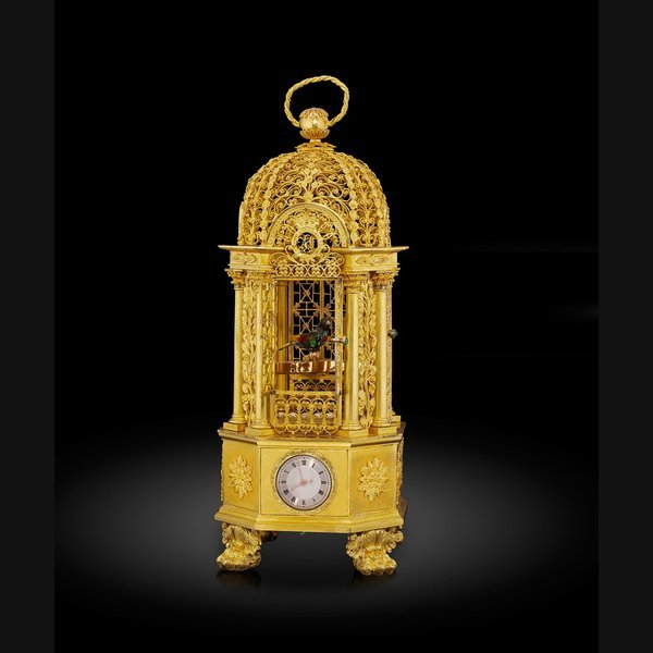 Fr Frères Rochat The Duke of Sussex Singing Bird Cage Clock