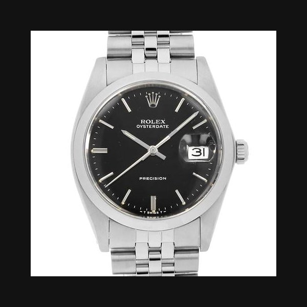 Rolex Oysterdate PrecisionOyster Date Precision 6694 black bar 87Number antique mens