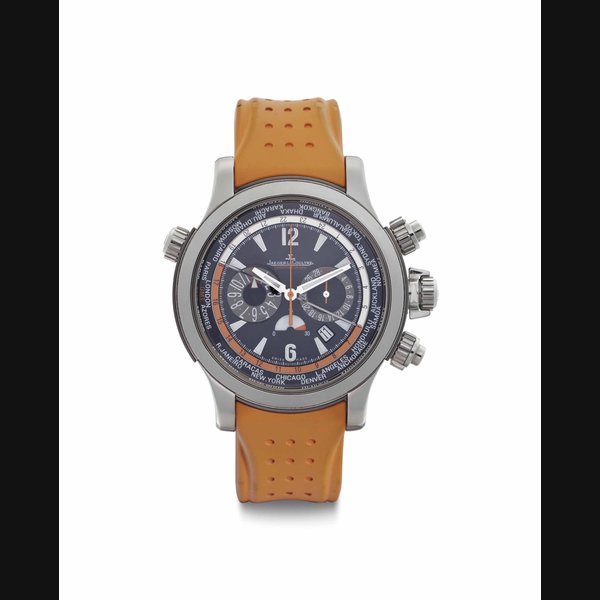 Jaeger-Lecoultre Jaeger-LeCoultre. A Limited Edition Stainless Steel Automatic World Time Chronograph Wristwatch with Date Display SIGNED JAEGER-LECOULTRE, MASTER COMPRESSOR, EXTREME WORLD CHRONOGRAPH, NO. 4/50, REF. 1'768'410, CIRCA 2007