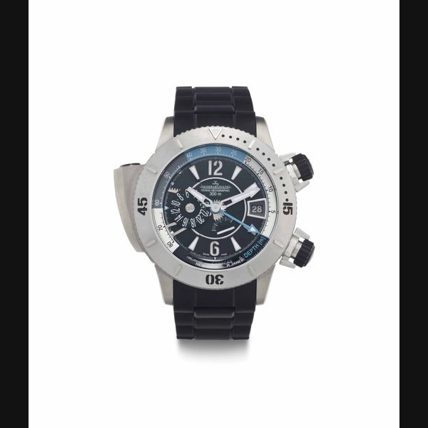Jaeger-Lecoultre Jaeger-LeCoultre. A Titanium Automatic World Time Wristwatch with Date, 24-Hour Indication, and Depth Scale SIGNED JAEGER-LECOULTRE, MASTER COMPRESSOR, DIVING PRO GEOGRAPHIC MODEL, REF. 159.T.39, NO. 2'467'633, CIRCA 2010