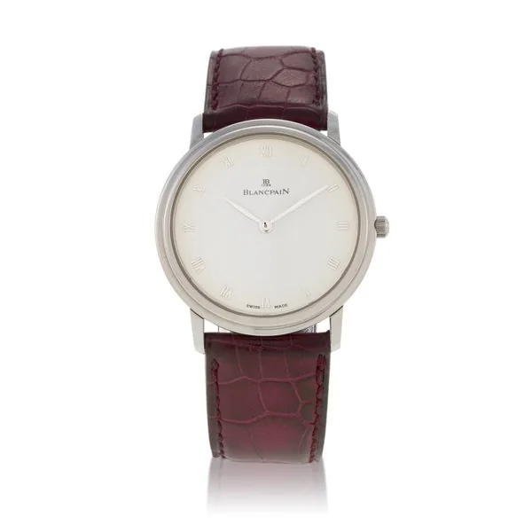 Blancpain Villeret, Ref. 0021-3425-55  Platinum wristwatch  Circa 1998 · 0021-3425-55