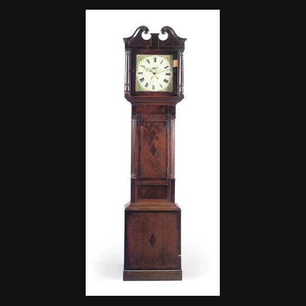 An English pine thirty-hour longcase clock SECOND QUARTER 19TH CENTURY