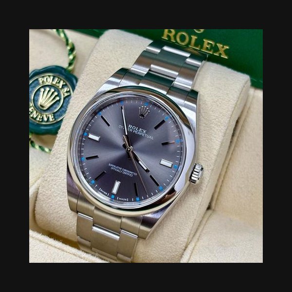 Rolex Rolex Oyster Perpetual39mm 114300 Grey Rhodium Dial + Box