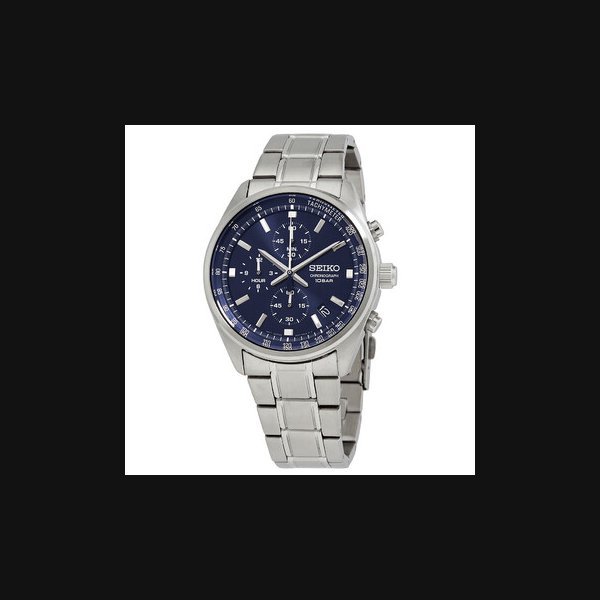 Seiko SeikoChronograph Quartz Blue Dial Men's Watch SSB377
