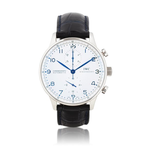 IWC Portugeiser Chronograph, Ref. IW371417     Chronographe bracelet en acier |  Stainless steel chronograph wristwatch     Vers 2004 |  Circa 2004 · IW371417