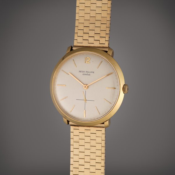 Patek Philippe Reference 2572 Calatrava | A yellow gold wristwatch, Circa 1955 · 2572