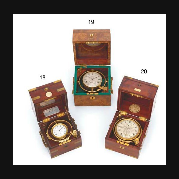 A good early Victorian mahogany two-day marine chronometer JOHN FLETCHER, LONDON, NO. 298. CIRCA 1840