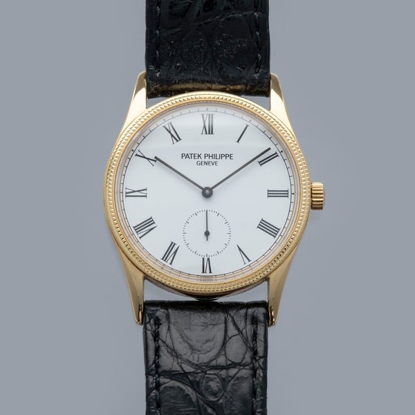 Patek Philippe Patek Philippe Calatrava 3796D Roman Dial Hobnail Bezel 18k YG