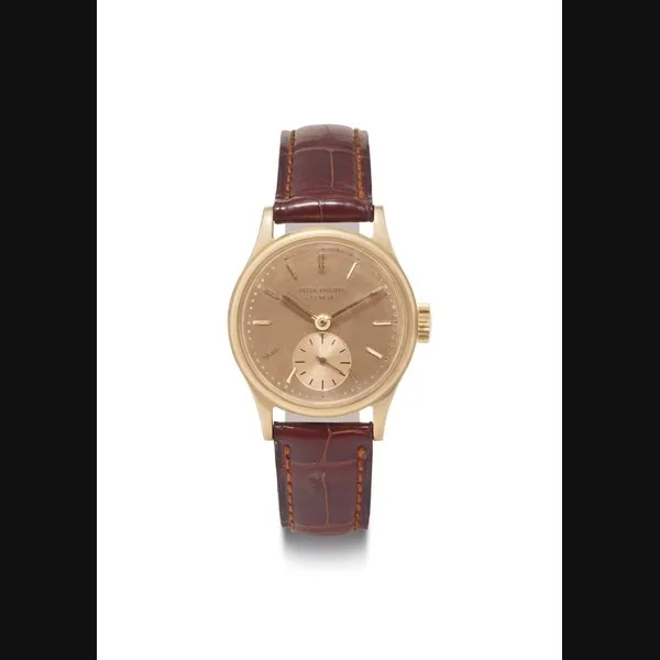 Patek Philippe. An 18k Pink Gold Wristwatch SIGNED PATEK PHILIPPE, GENÈVE, REF. 2451, MOVEMENT NO. 741'327, CASE NO. 679'409, MANUFACTURED IN 1953