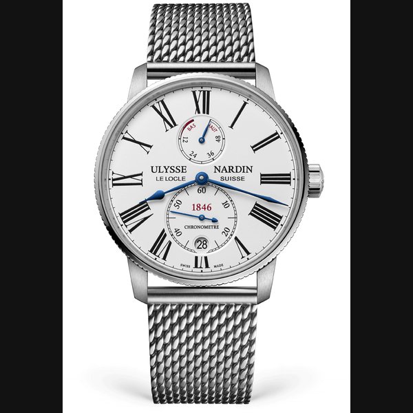 Ulysse Nardin Marine Torpilleur 42 mm Silver Dial Stainless Steel Bracelet 1183-310-7MIL/40