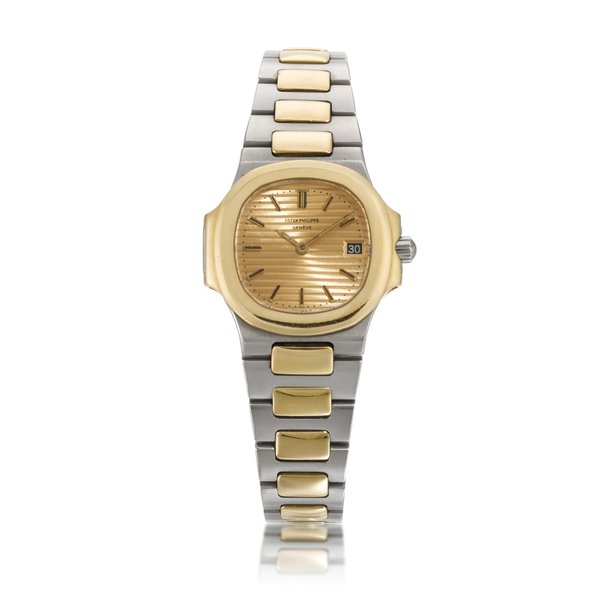 Patek Philippe Nautilus, Ref. 4700 Stainless Steel And Yellow Gold Wristwatch With Date And Bracelet Circa 1980
