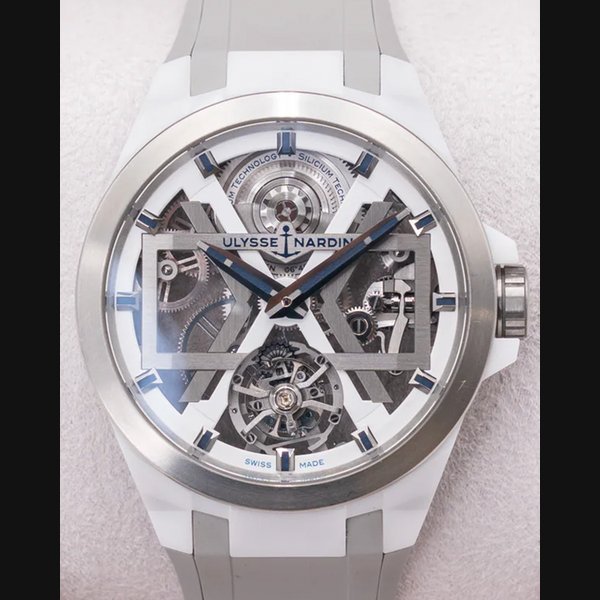 Ulysse Nardin 2020 Ulysse Nardin Blast Tourbillon 45MM Skeleton Dial Rubber Strap (1723-400)