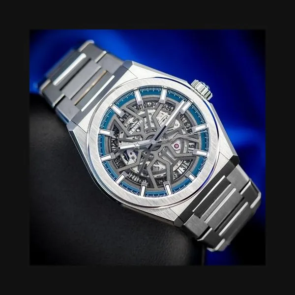 Zenith DefyClassic 41mm Titanium • Skeletonized Dial • Box & Papers Ref. 95.9000.670/78.M9000