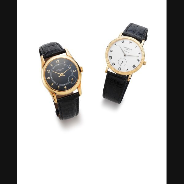 Patek Philippe Patek Philippe. An 18K Gold Manual Wind Wristwatch Calatrava, Retailed by Gubelin, No.3919J, Case No.28083804, Circa 1992