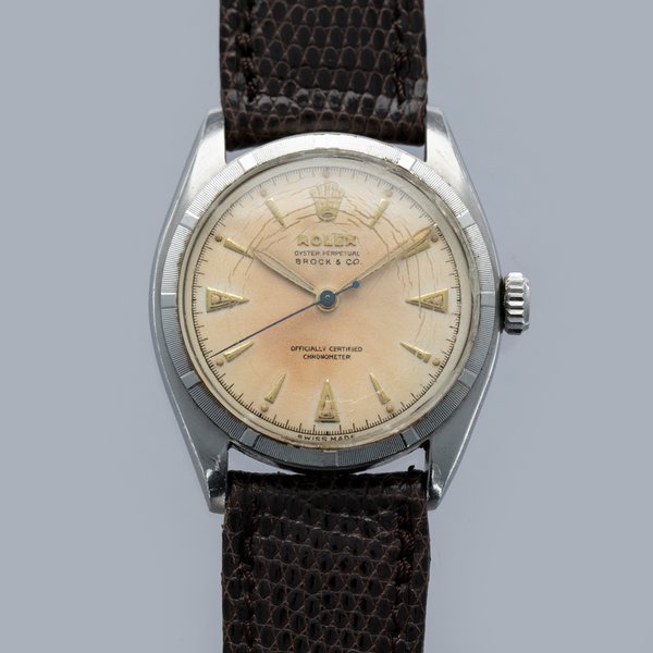 Rolex Oyster Perpetual 6085 Retailed by Brock and Co. Major Harold Collins World Speed Record Presentation Watch