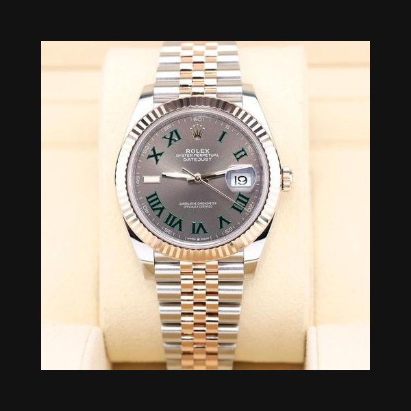 Rolex Datejust2026 Unworn 41mm Two-tone Everose Gold "Wimbledon" Dial Ref. 126331
