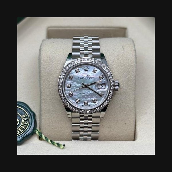 Rolex Rolex Lady-DatejustNEW 2026 Mother of Pearl Dial Stainless Steel Diamond Bezel Jubilee Bracelet