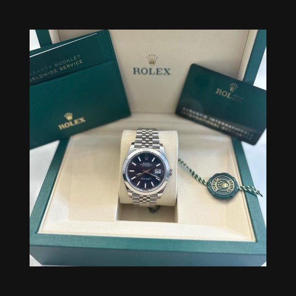 Rolex Datejust41 Blue Dial Jubilee Bracelet — March 2026 Full Set Ref. 126300