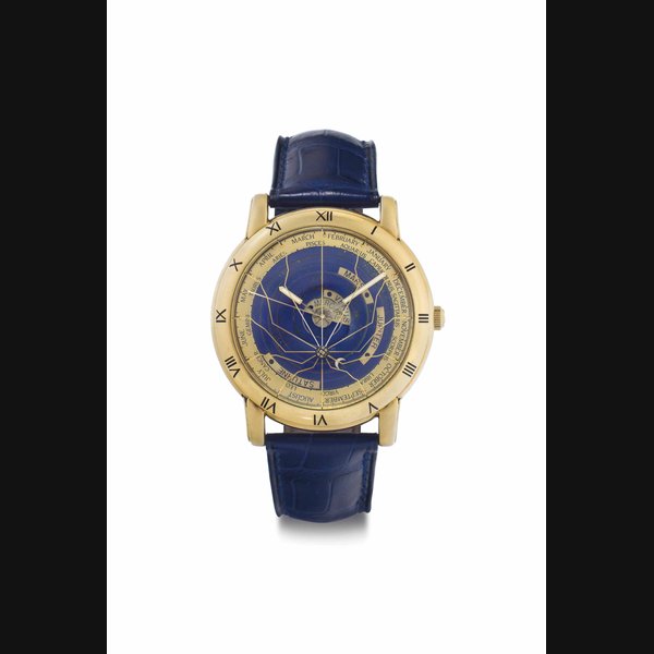 Ulysse Nardin. A Fine Limited Edition 18k Gold Automatic Astronomical Wristwatch SIGNED ULYSSE NARDIN, PLANETARIUM COPERNICUS MODEL, REF. 831-22, NO. 156, CIRCA 2002