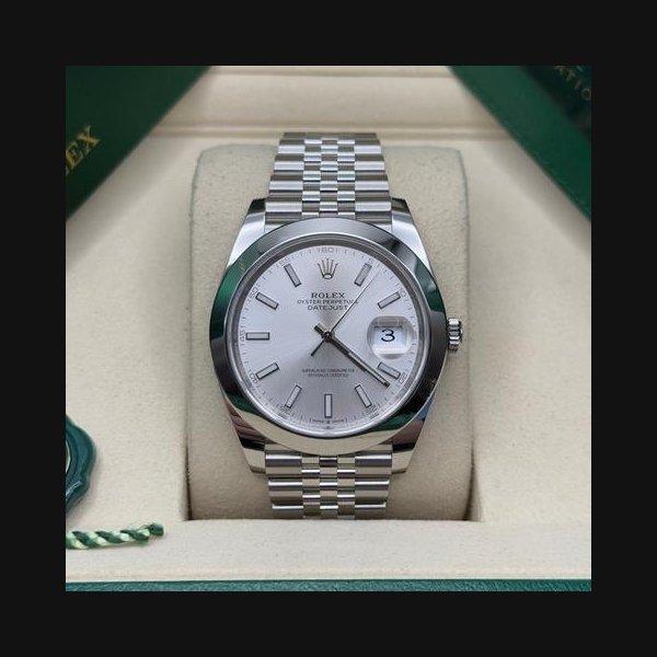 Rolex Rolex Datejust41 NEW 2026 Silver Index Dial Stainless Steel Smooth Bezel Jubilee Bracelet