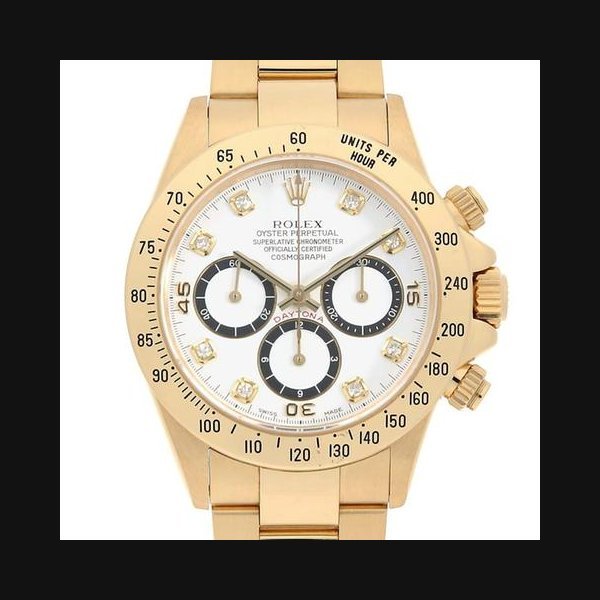 Rolex Rolex DaytonaCosmograph Daytona 8P diamond 16528G white SNumber USED mens