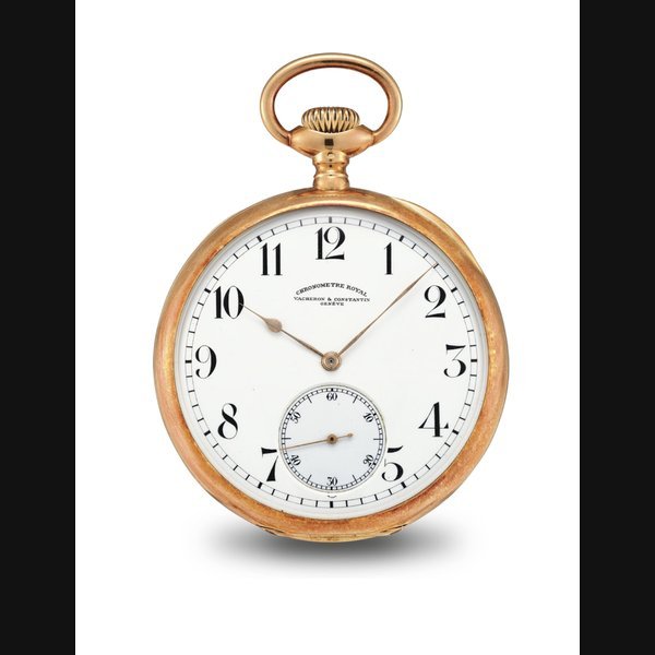 Vacheron Constantin VACHERON CONSTANTIN. A LARGE 18K GOLD OPENFACE KEYLESS LEVER WATCH SIGNED VACHERON & CONSTANTIN, GENEVE, CHRONOMETRE ROYAL, MOVEMENT NO. 355'233, CASE NO. 218'875, CIRCA 1910