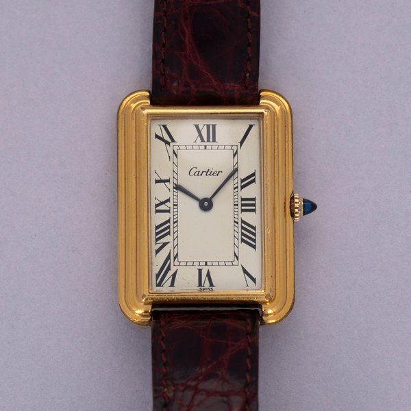 Cartier Cartier Jumbo Stepped Tank 15716 "New York" Gold Plated Brass · 15716