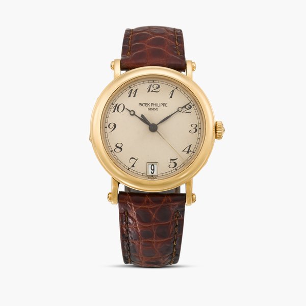 Patek Philippe Calatrava, Reference 5053J-001 | A yellow gold wristwatch with date | Circa 2005 · 5053J-001