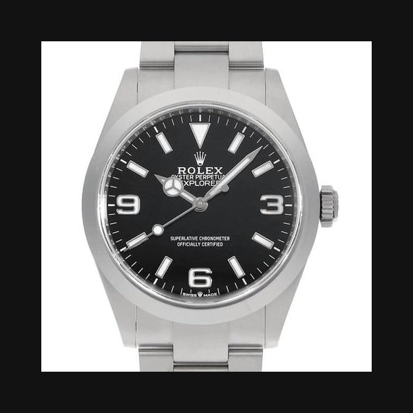 Rolex Explorer40 224270 black Random Number USED mens