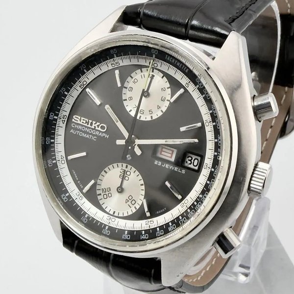 SEIKO Chronograph 6138 8000 Automatic Dial Vintage Authentic From Japan Ref. 6138-8000