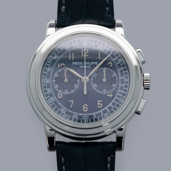 Patek Philippe Patek Philippe Chronograph 5070P Blue Dial Platinum Box and Papers