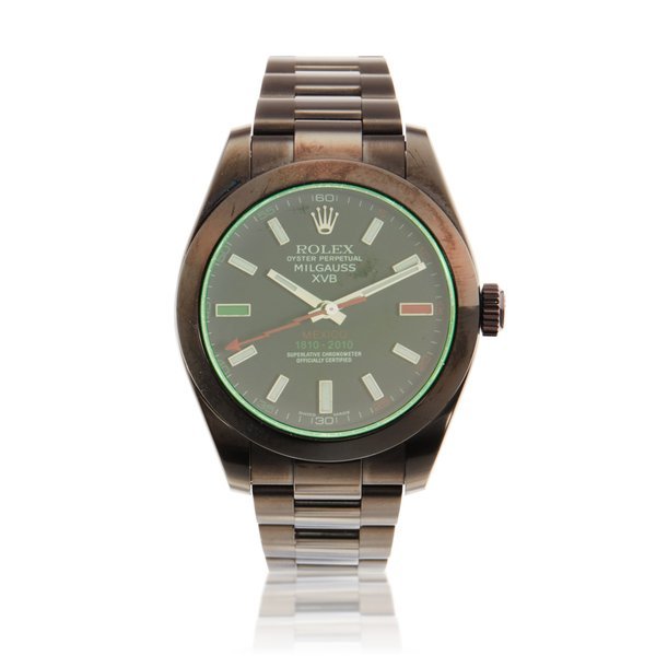 Bamford Milgauss 'Mexico 200th Anniversary' | A limited edition DLC -coated stainless steel automatic wristwatch, Circa 2010