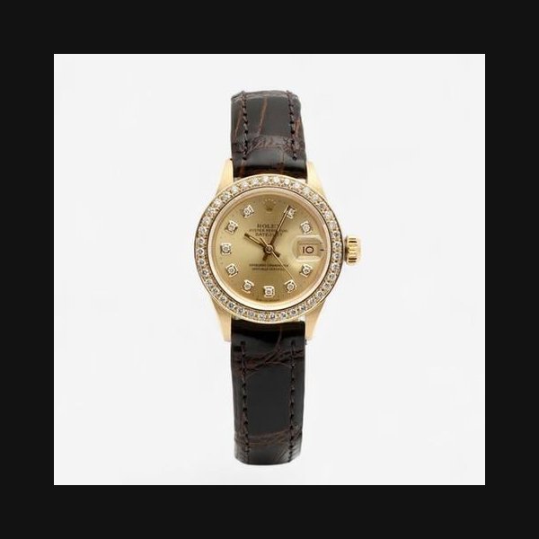 Rolex RolexGold Upgraded Datejust 26 Vintage Watch for Women After Diamond Bezel 1988 [U]