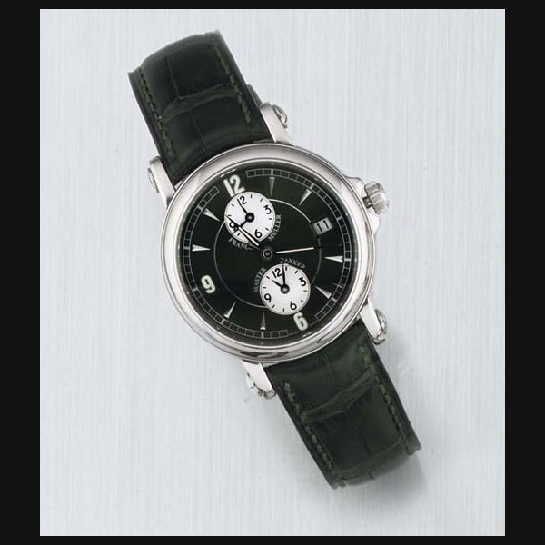 Franck Muller Franck Muller. A Stainless Steel Automatic Centre Seconds triple time wristwatch with calendar SIGNED FRANCK MULLER MASTER BANKER, PIECE NO 14, REF. NO 3802 MB, CIRCA 2000