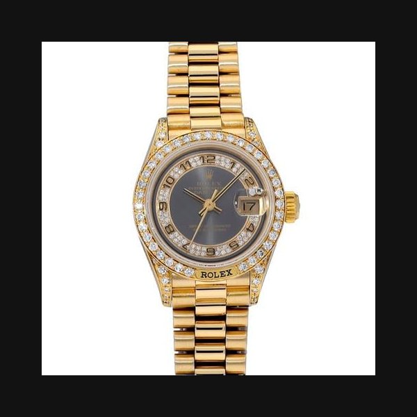 Rolex Rolex Lady-Datejustbezel and lug diamonds 69158MR, Price & Market Data