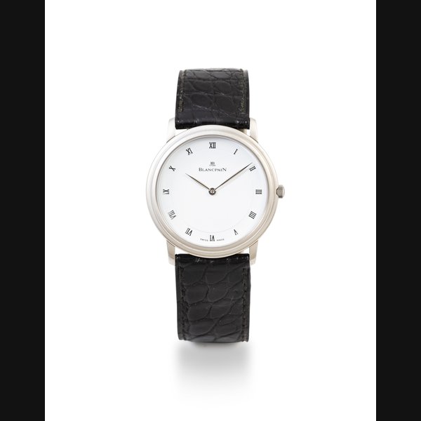 Blancpain Villeret    Montre bracelet en platine |  Platinum wristwatch    Vers 2000 |  Circa 2000, Price & Market Data