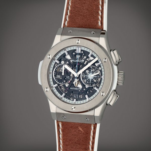 Hublot Classic Fusion Aero 'La Grande Odysée', Reference 525.NX.0129.VR.LG016 | A titanium chronograph wristwatch with date | Circa 2016