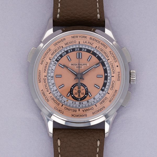 Patek Philippe Patek Philippe World Time Flyback Chronograph 5935A-001 Salmon Dial Stainless Steel