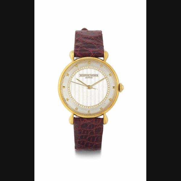 Vacheron Constantin Vacheron Constantin. A Fine and Rare 18k Gold Wristwatch with Star Dial and Teardrop Lugs SIGNED VACHERON & CONSTANTIN, GENEVE, REF. 4218, MOVEMENT NO. 480'140, CASE NO. 314'519, MANUFACTURED IN 1949