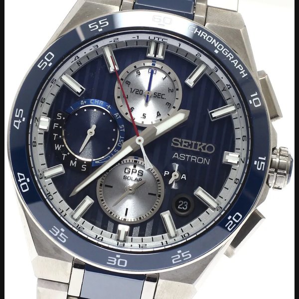 SEIKO SBXC181 5X83 0AA0 1 Astron Nextar GPS Solar Wave Men s Condition with