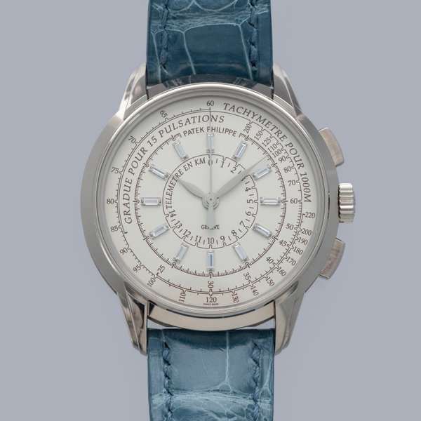 Patek Philippe PATEK PHILIPPE 4675G-001 175TH ANNIVERSARY CHRONOGRAPH Baguette Diamond Dial 18k WG