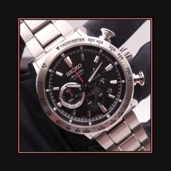 Seiko Ananta Chronograph Steel Automatic SRQ003J1 FULL SET