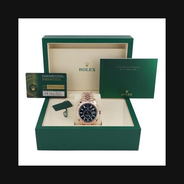 Rolex Rolex Sky-Dweller336935 Sky-Dweller 42 mm Blue Dial Jubilee Bracelet Box and Papers 2026